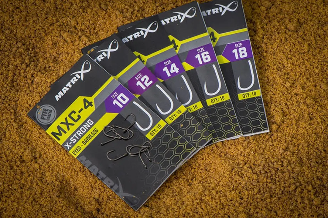 Matrix MXC-4 Barbless Haak - 10 Stuks - Grey/Black