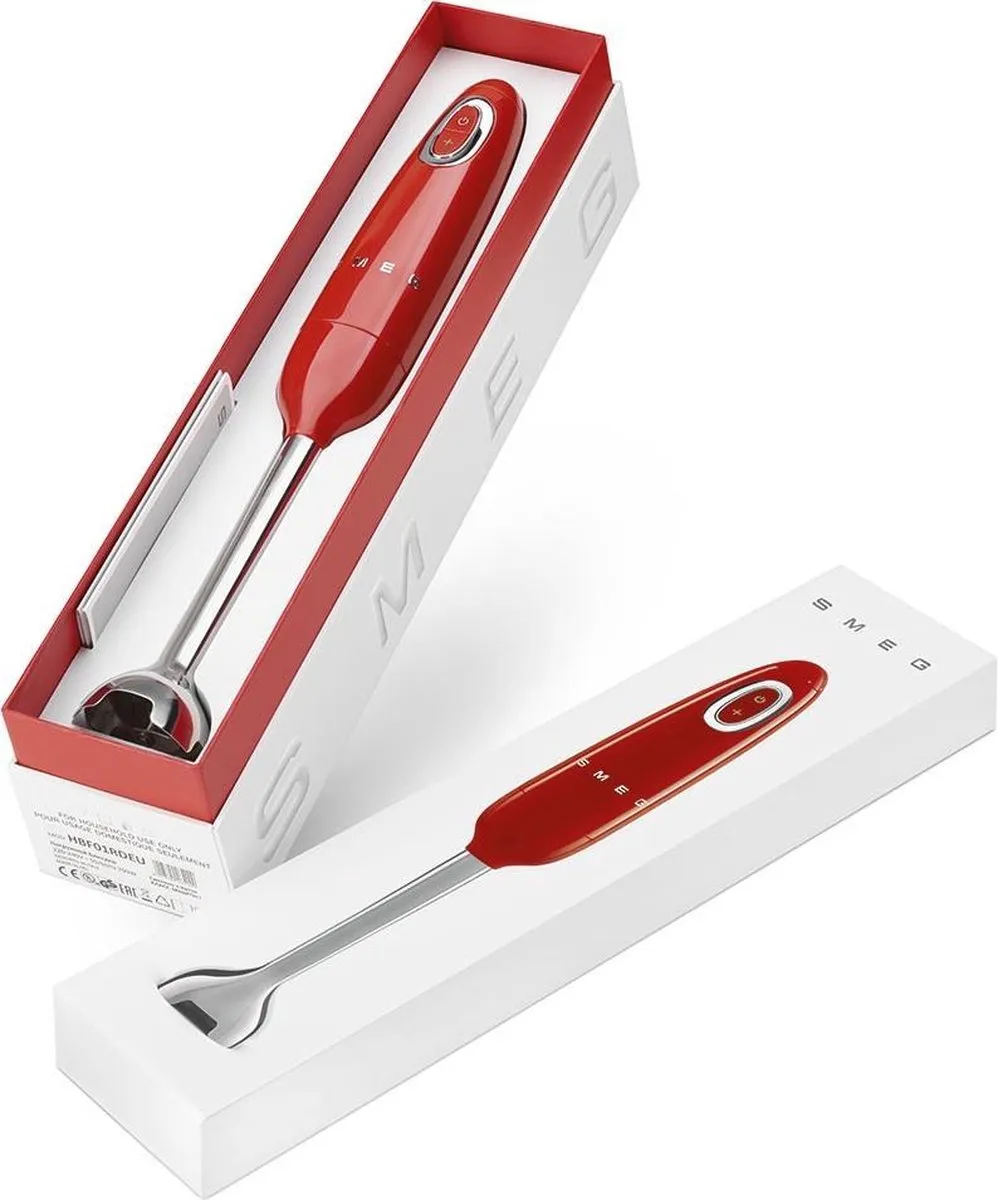 Smeg HBF11RDEU Staafmixer - 700W - Rood