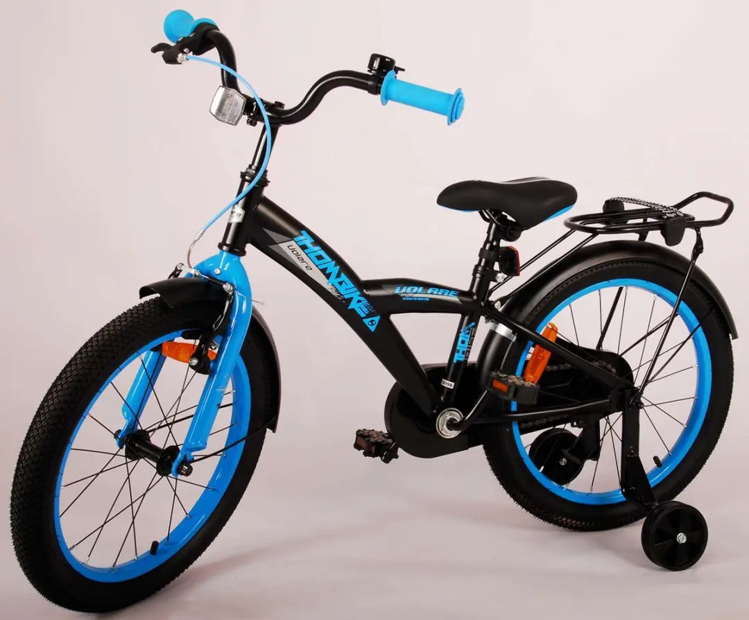 Volare Thombike Kinderfiets 18 inch - 1 Versnelling - Zwart/Blauw