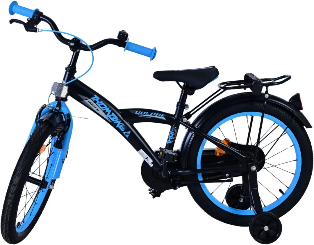 Volare Thombike Kinderfiets 18 inch - 1 Versnelling - Zwart/Blauw