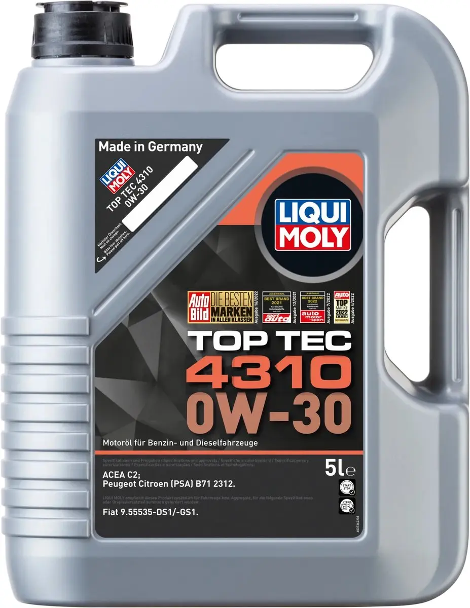 Liqui Moly 2362 0W30 Top Tec 4310 Motorolie 10L