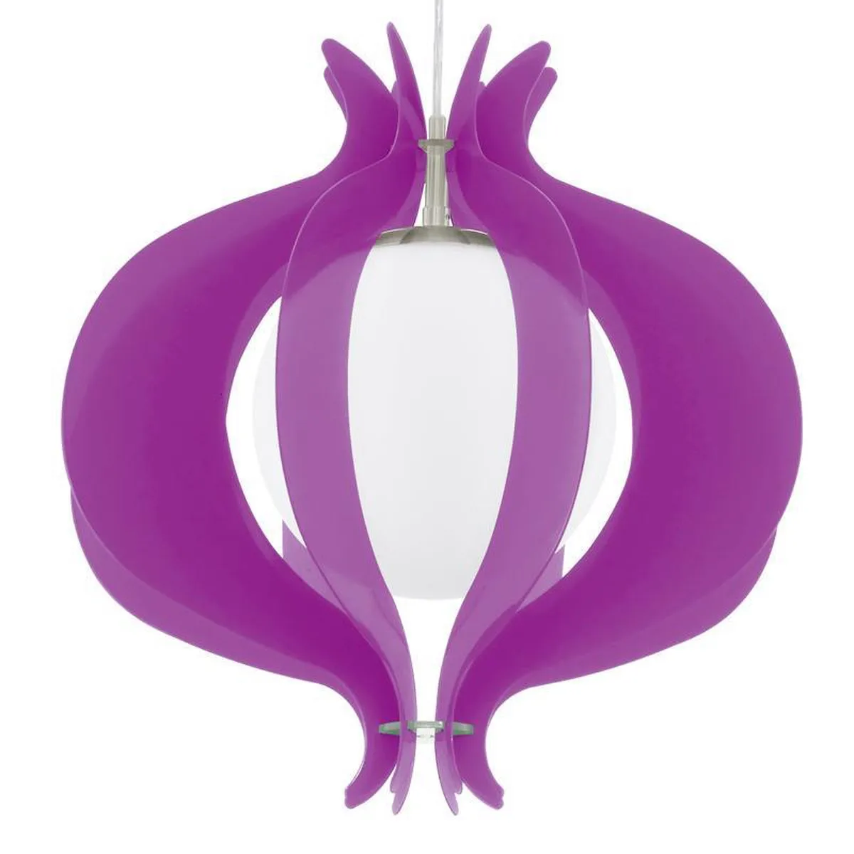 Eglo Tallego Hanglamp 1 Licht - Ø420mm Nikkel Mat - Paars/Wit