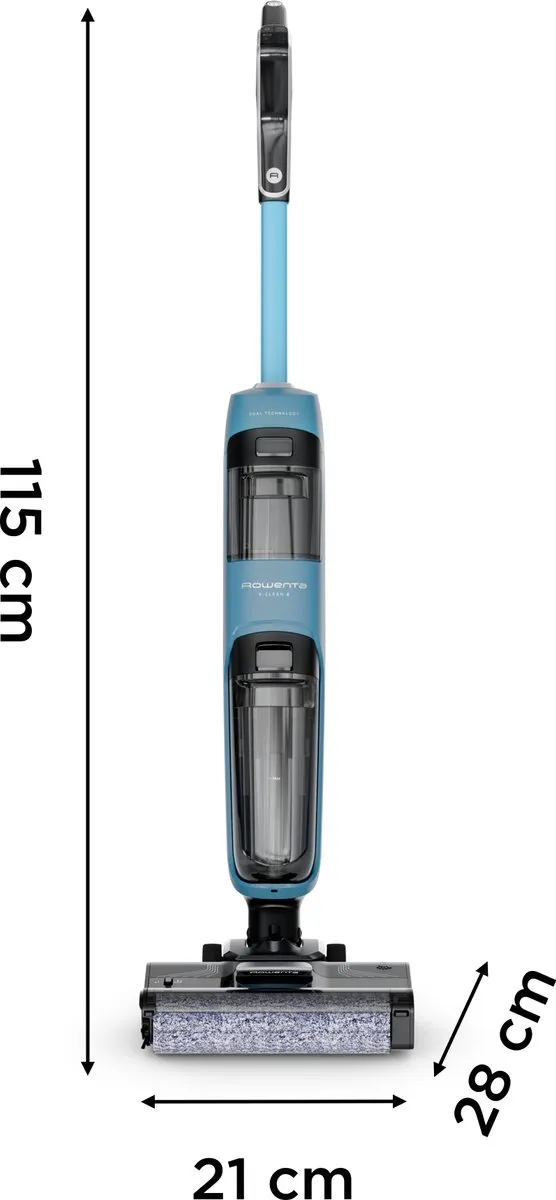 Rowenta X-Clean 2 GZ2271E0 2-in-1 Vloerreiniger - Blauw