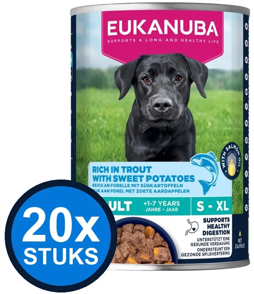 Eukanuba Life Care Natvoer Hondenvoer Trout & Sweet Potato 400g