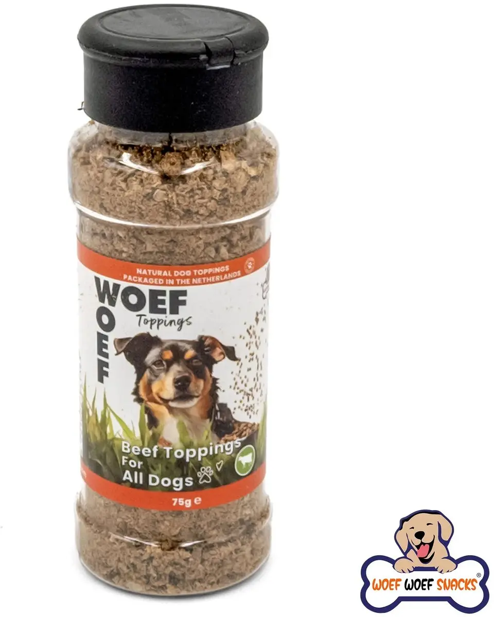 Woef Woef Snacks Runder Toppings Hondensnacks 80g