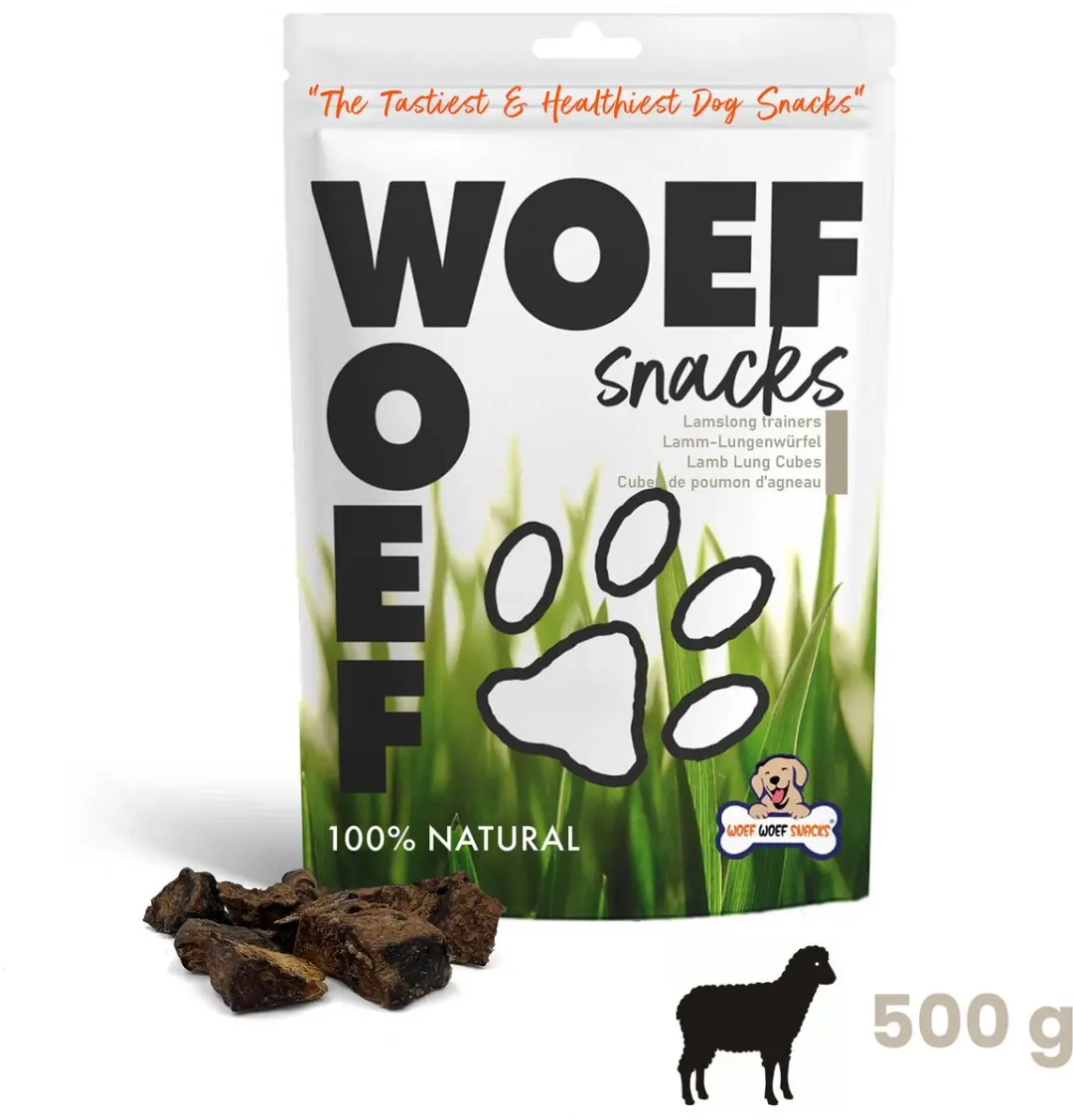 Woef Woef Snacks Lamslong Trainers 0.50kg