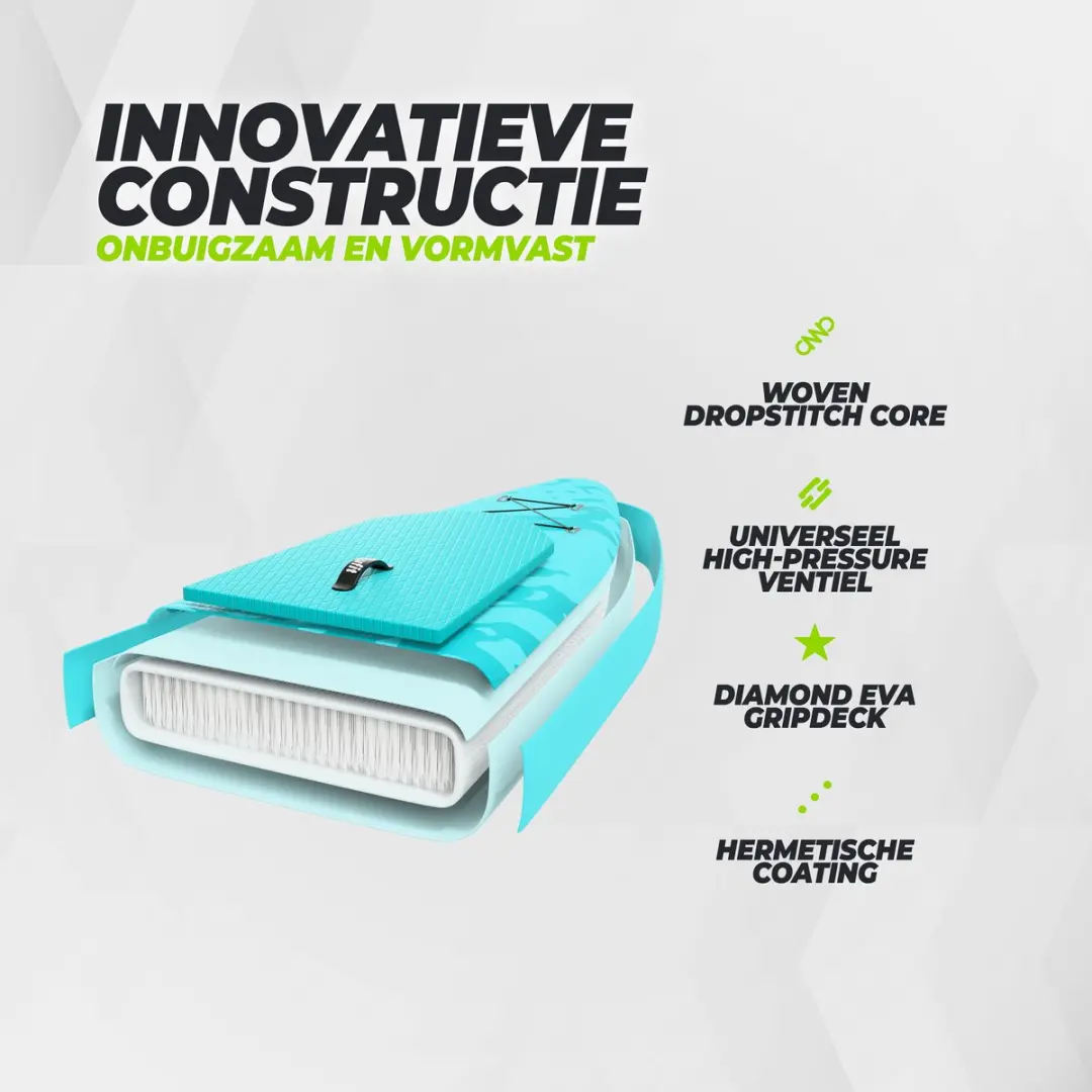 VirtuFit Ocean SUP Board 275cm - Turquoise - Complete Set