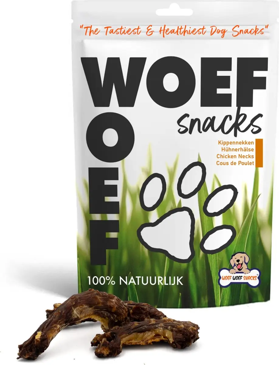 Woef Woef Snacks Kippennekken 750g