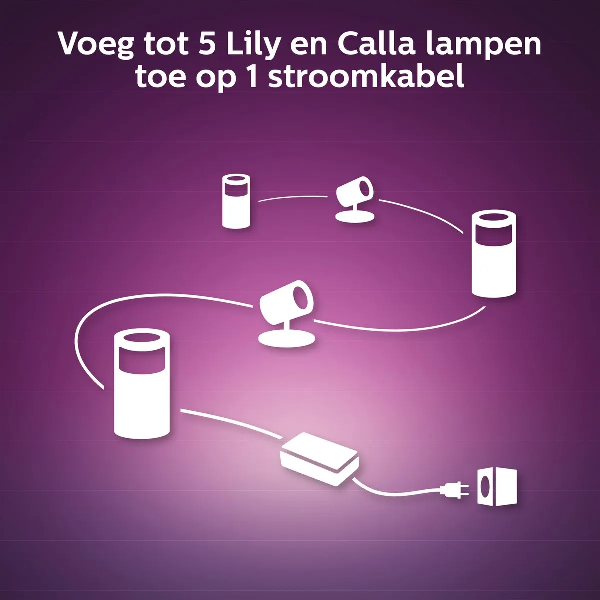 Philips Hue Calla Sokkellamp - Zwart - afbeelding 6 van 6