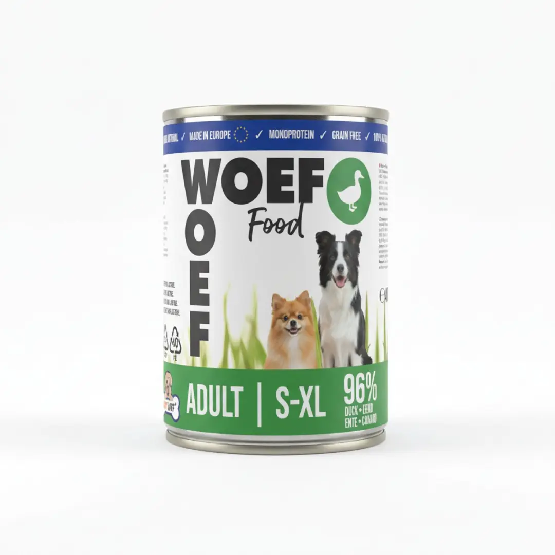 Woef Woef Snacks Natvoer Eend 9.60KG