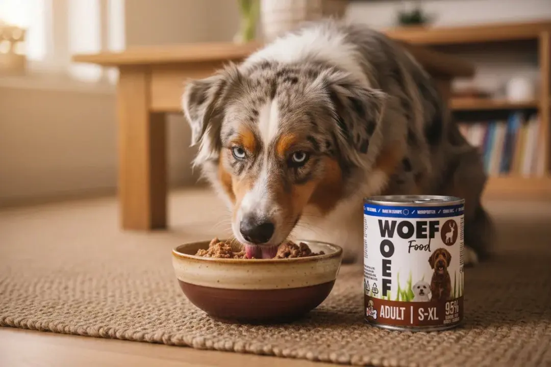 Woef Woef Adult Natvoer Hond Hert - 6x400g Hypoallergeen