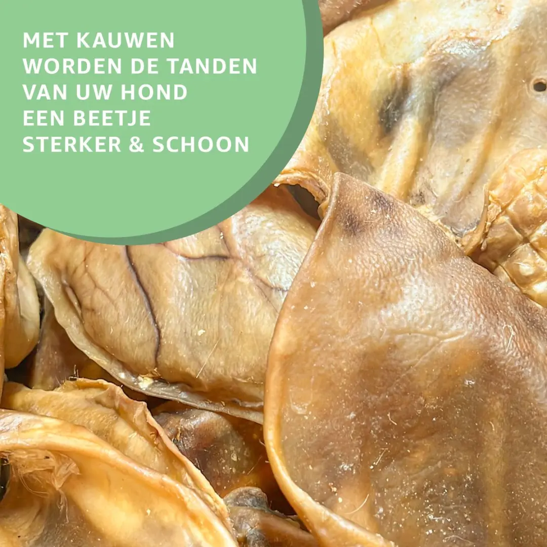 Woef Woef Snacks Varkensoren XXL Kauwsnacks - 6 Stuks