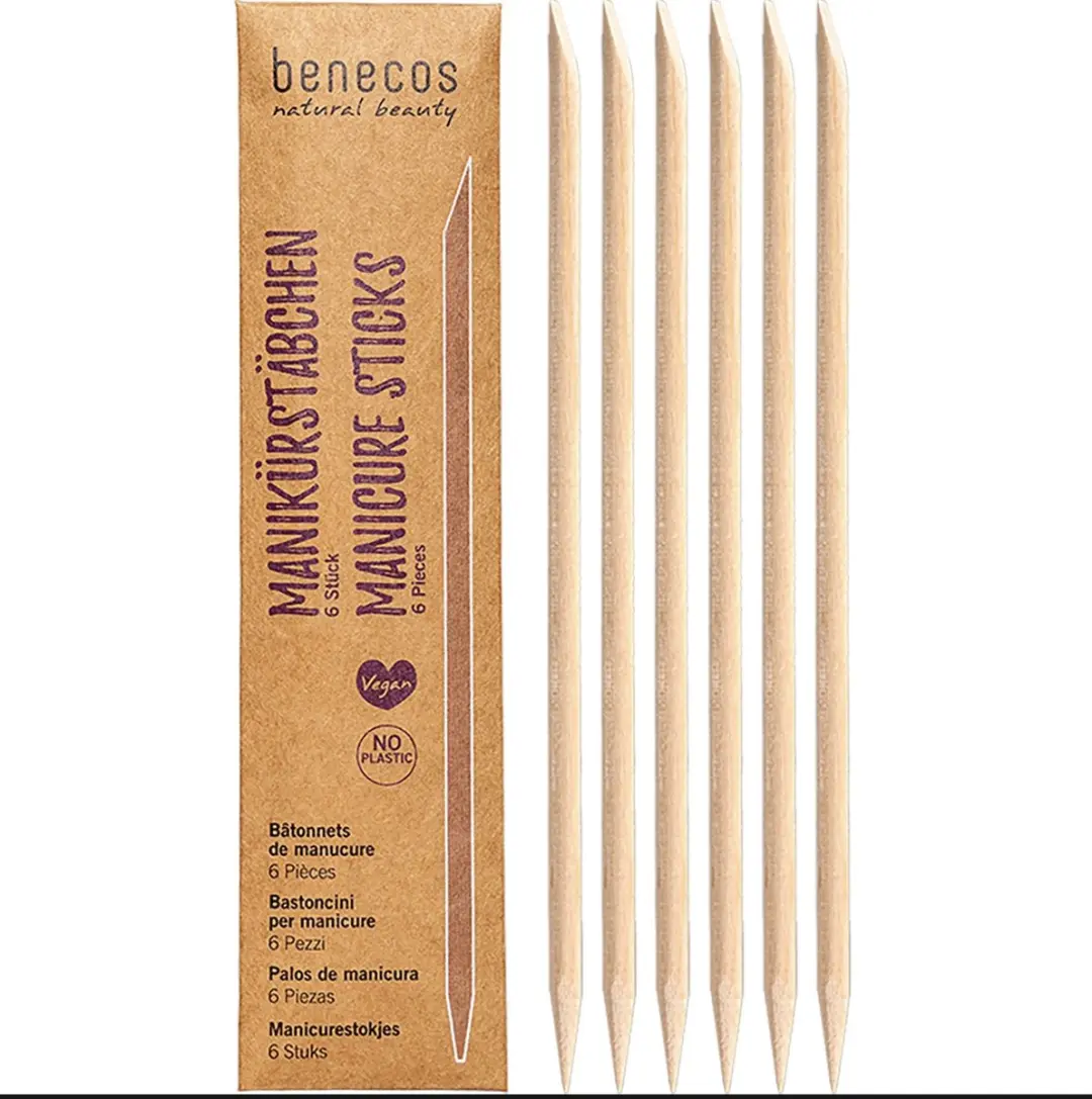 Benecos Manicure Stokjes - 6 Stuks Beige