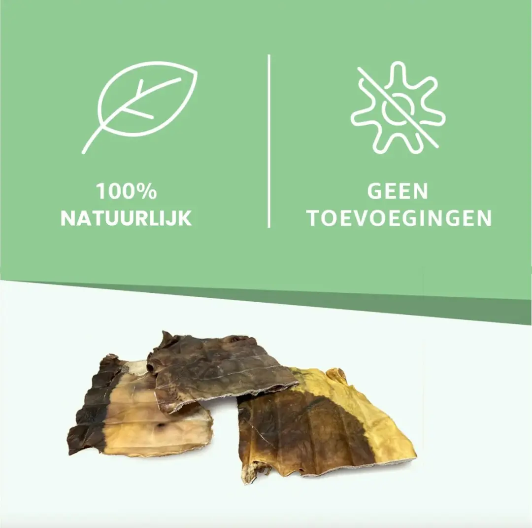 Woef Woef Snacks Runderkophuid Kauwsnacks 5kg - 25 Stuks