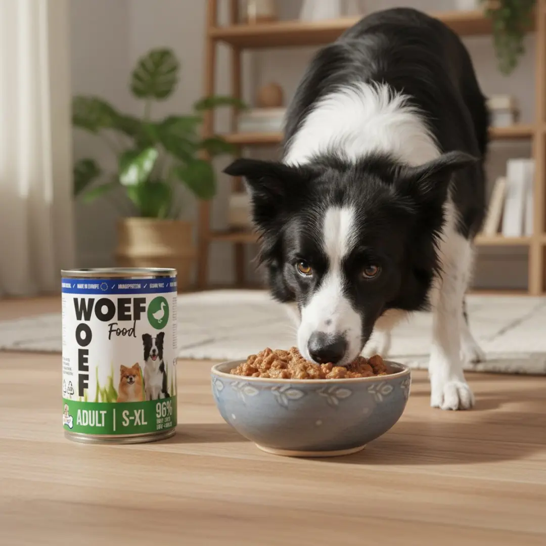Woef Woef Snacks Natvoer Hond Eend 4.8kg - 24 Stuks