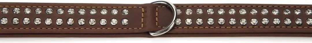 Beeztees Leren Halsband Buffalo Strass - 45cm x 24mm