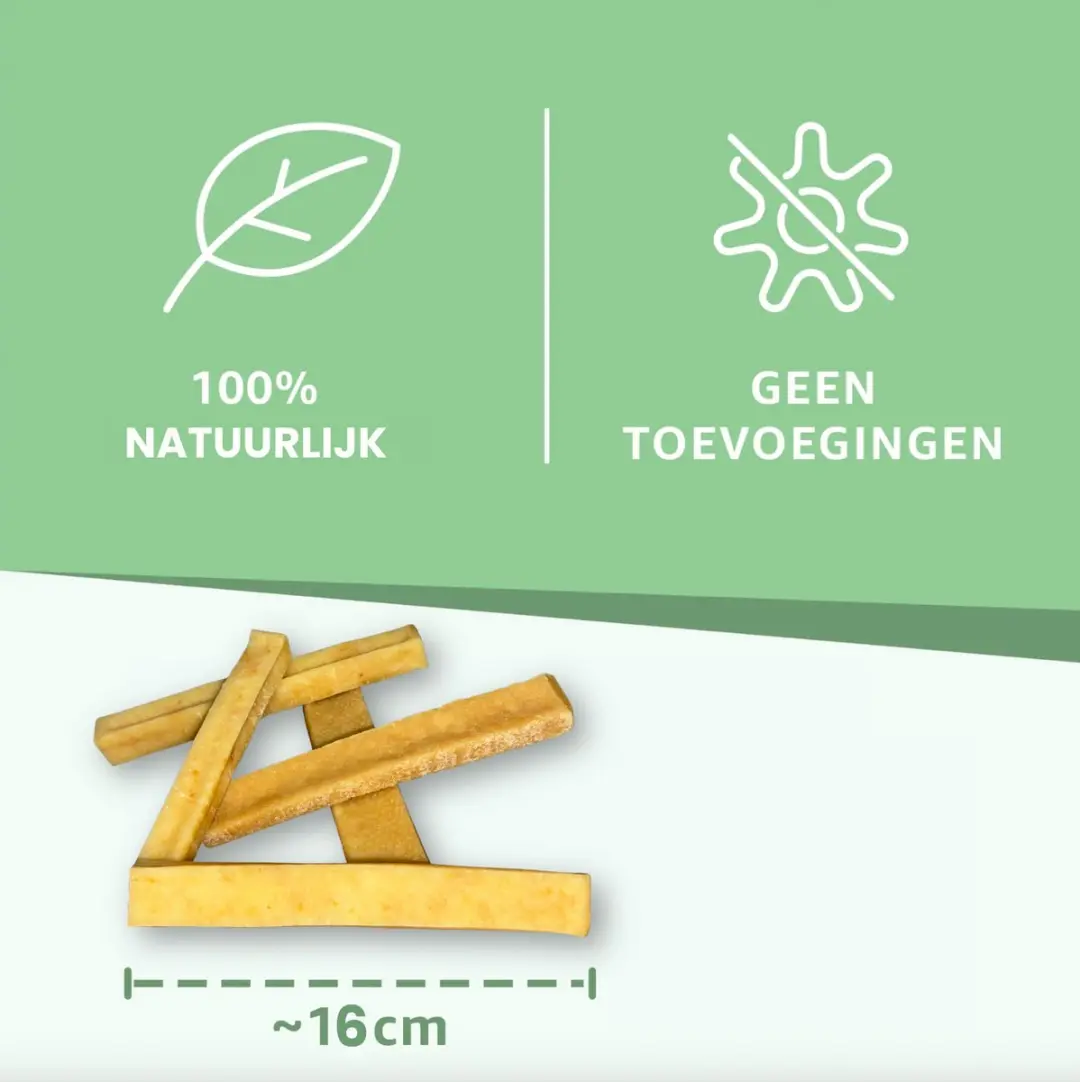 Woef Woef Snacks Yakstaafjes 10 Stuks - Kauwsnacks
