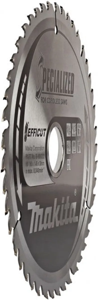 Makita B-68638 Cirkelzaagblad Hout 190mm - 45T