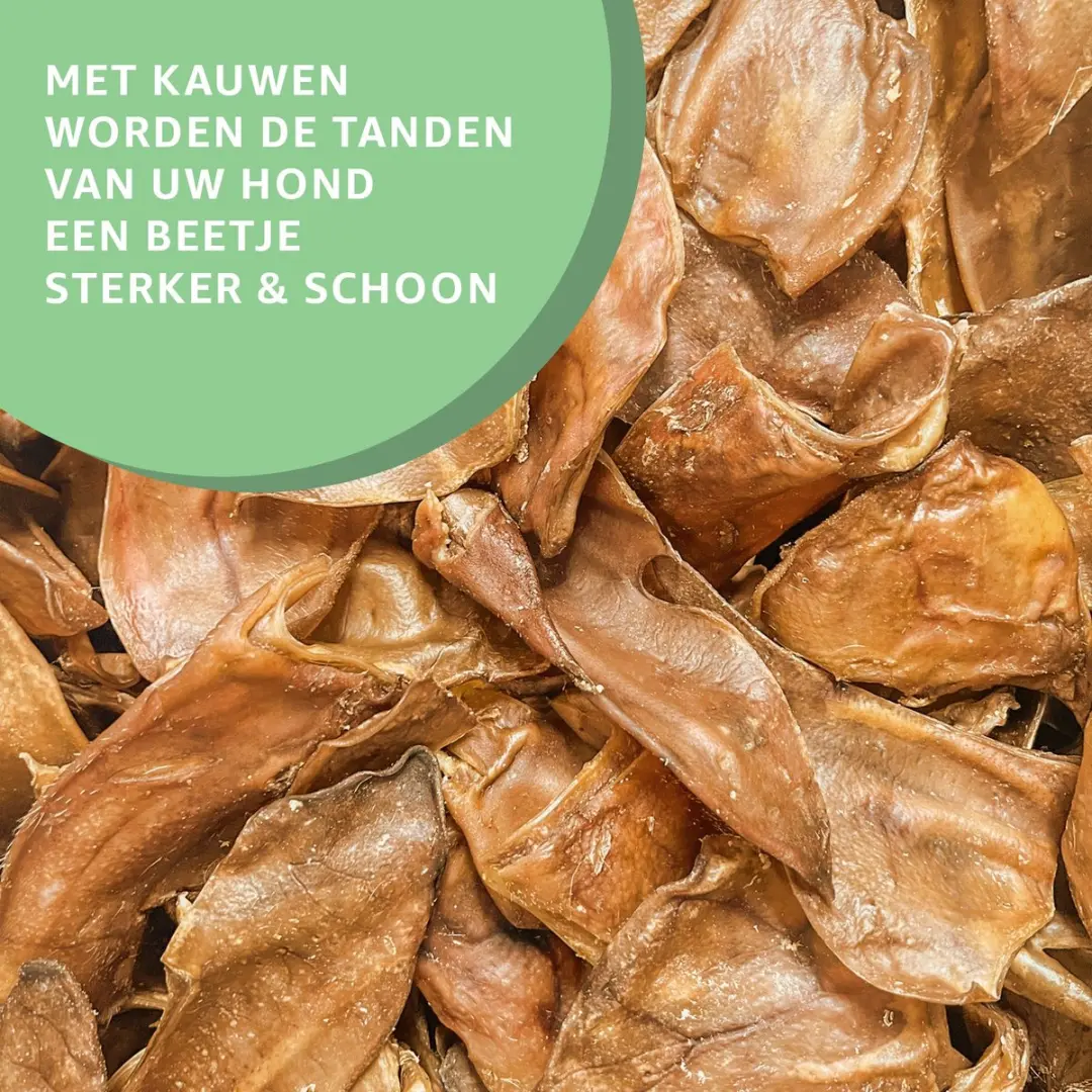 Woef Woef Snacks Halve Varkensoren Hondensnacks 30 Stuks