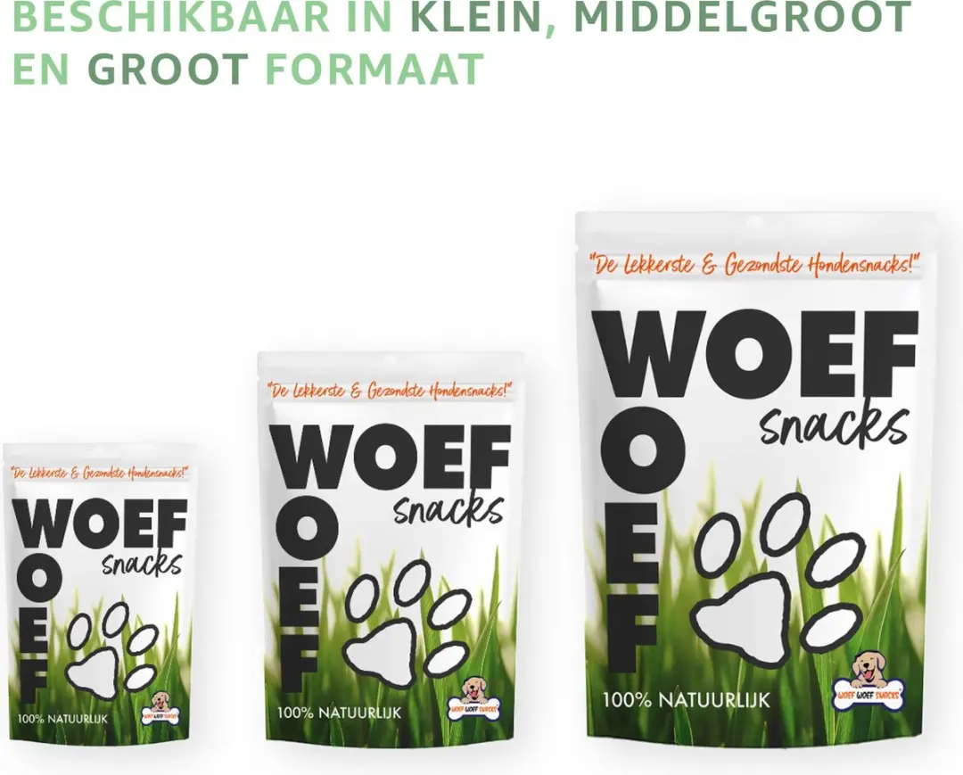 Woef Woef Snacks Lams Trainers 1.00KG Hondensnacks - 1300 Stuks
