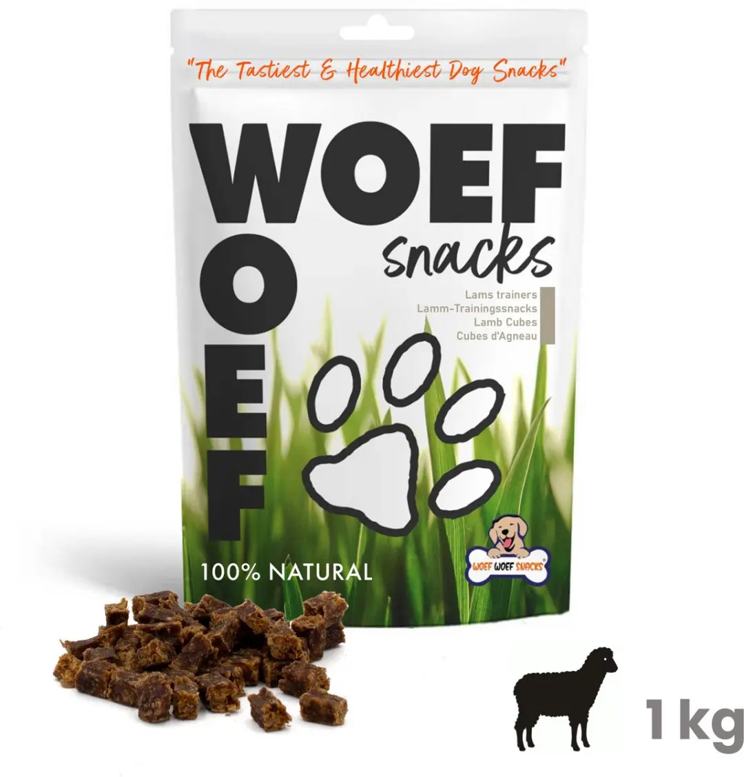 Woef Woef Snacks Lams Trainers 1.00KG Hondensnacks