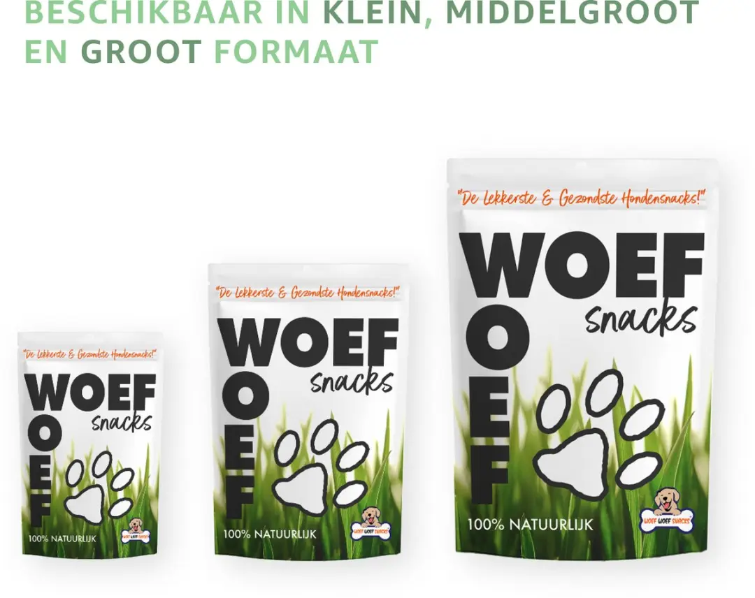 Woef Woef Snacks Kip Trainers 2.00KG - 2600 Stuks