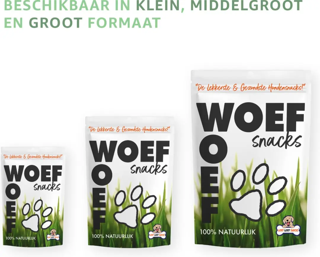 Woef Woef Snacks Kippenpoten 0,5kg - 45 Stuks