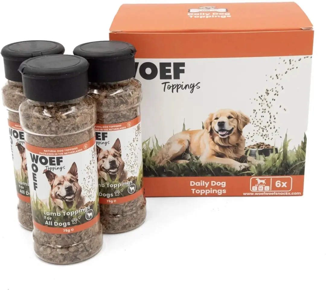 Woef Woef Snacks Lam Toppings Hondensnacks 450g