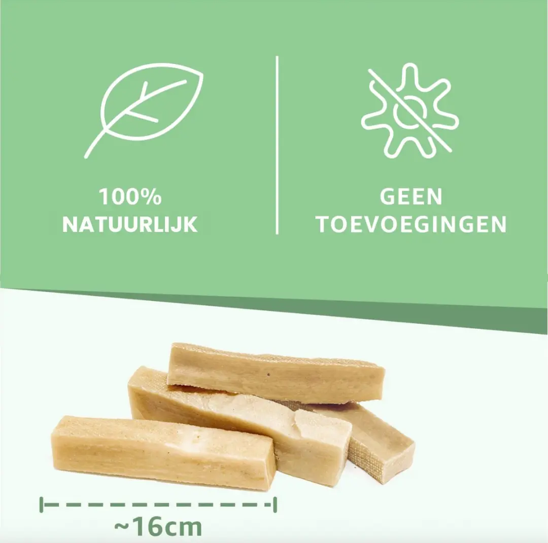 Woef Woef Snacks Yakstaaf XL Hondensnacks - 1 Stuk