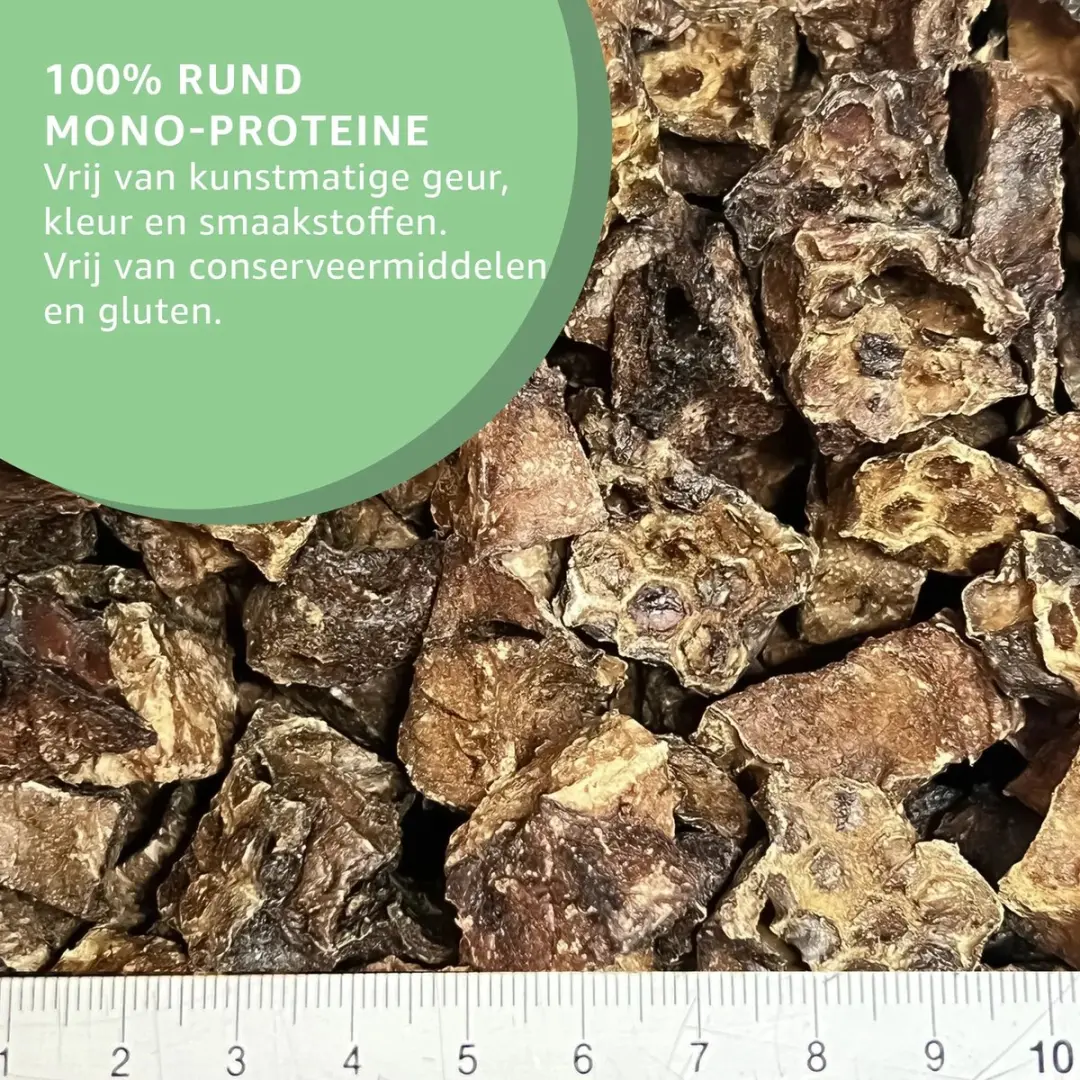 Woef Woef Snacks Runderlong Trainers Hondensnacks 0.10kg - 50 Stuks