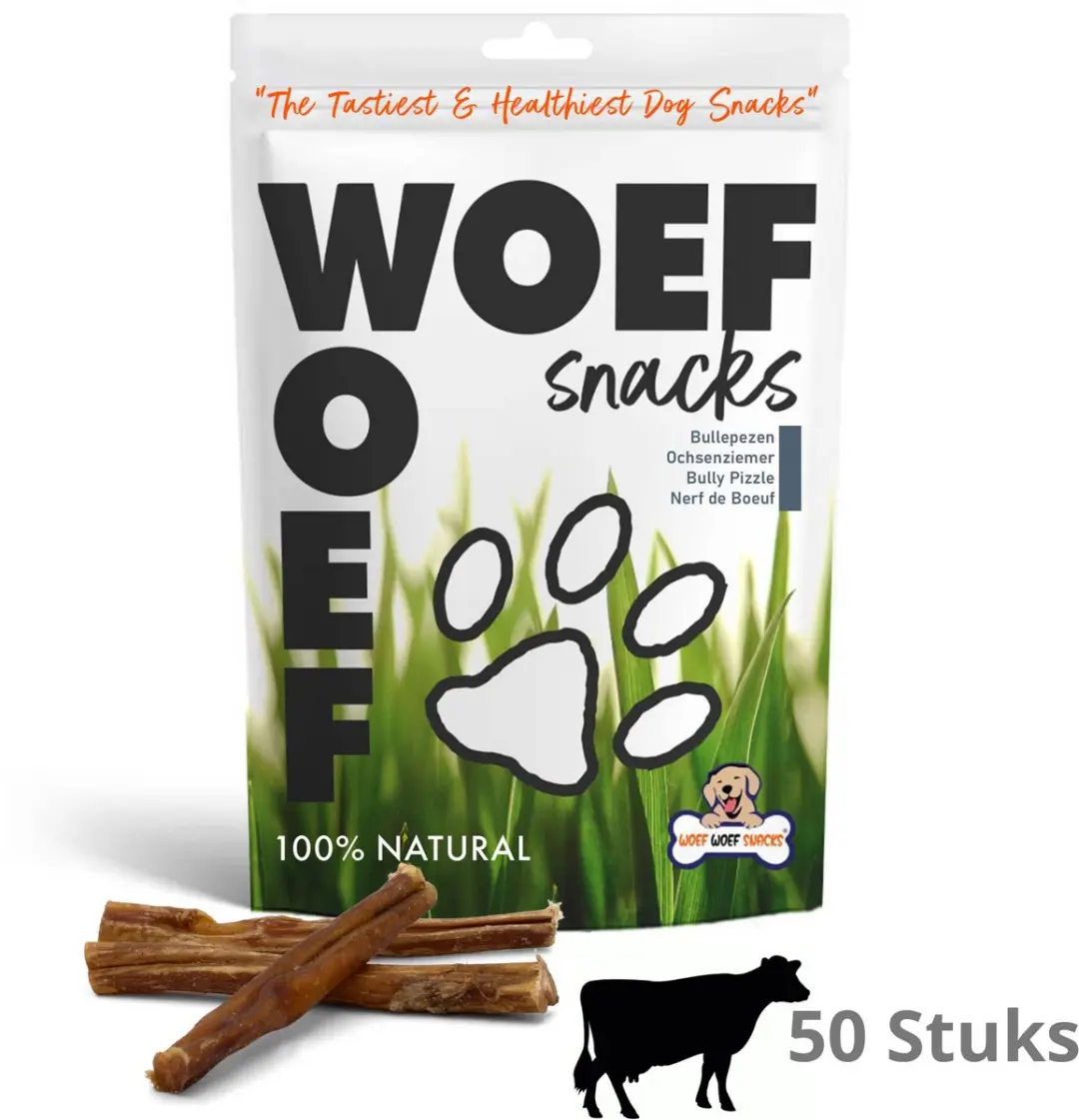 Woef Woef Snacks Bullepezen Rund