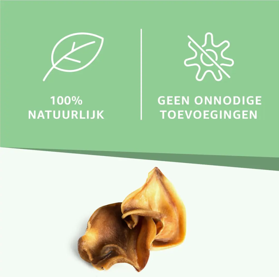 Woef Woef Snacks Varkensoren XXL Kauwsnacks - 15 Stuks