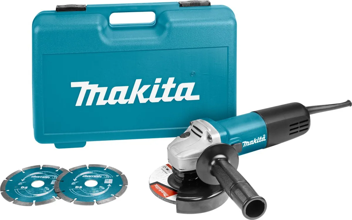 Makita 9558HNRGK2 Haakse Slijper 840W 125mm