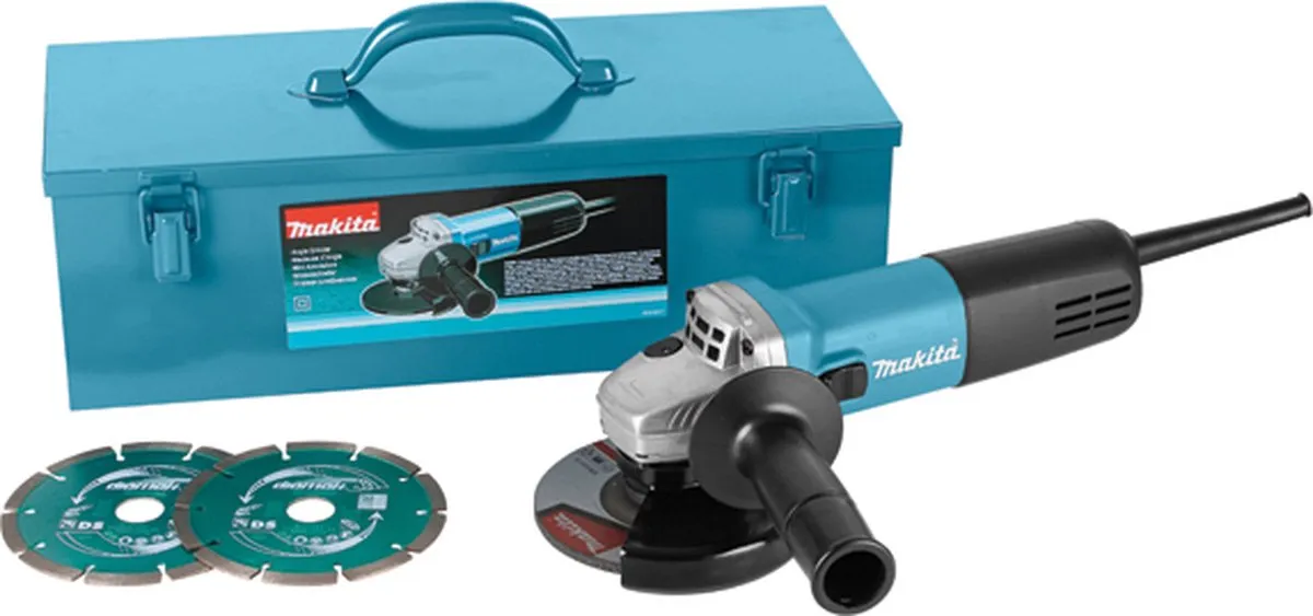 Makita 9558HNRGK2 Haakse Slijper 840W 125mm