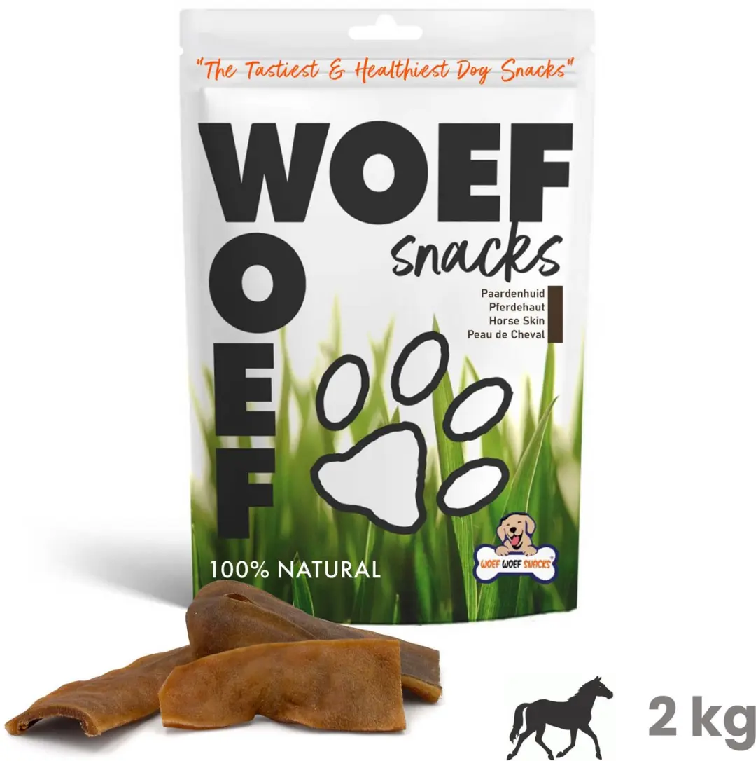 Woef Woef Snacks Paardenkophuiden 2.00KG