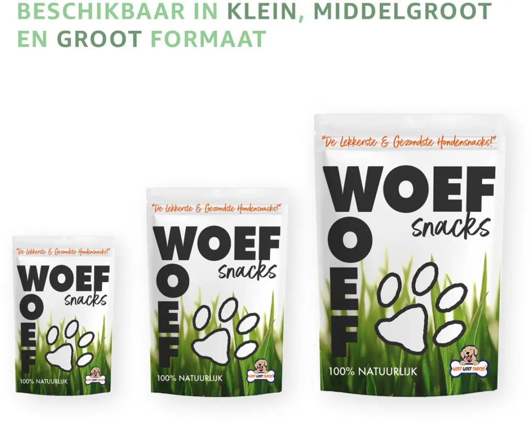Woef Woef Snacks Lams Trainers Hondensnacks 0.40kg - 500 Stuks