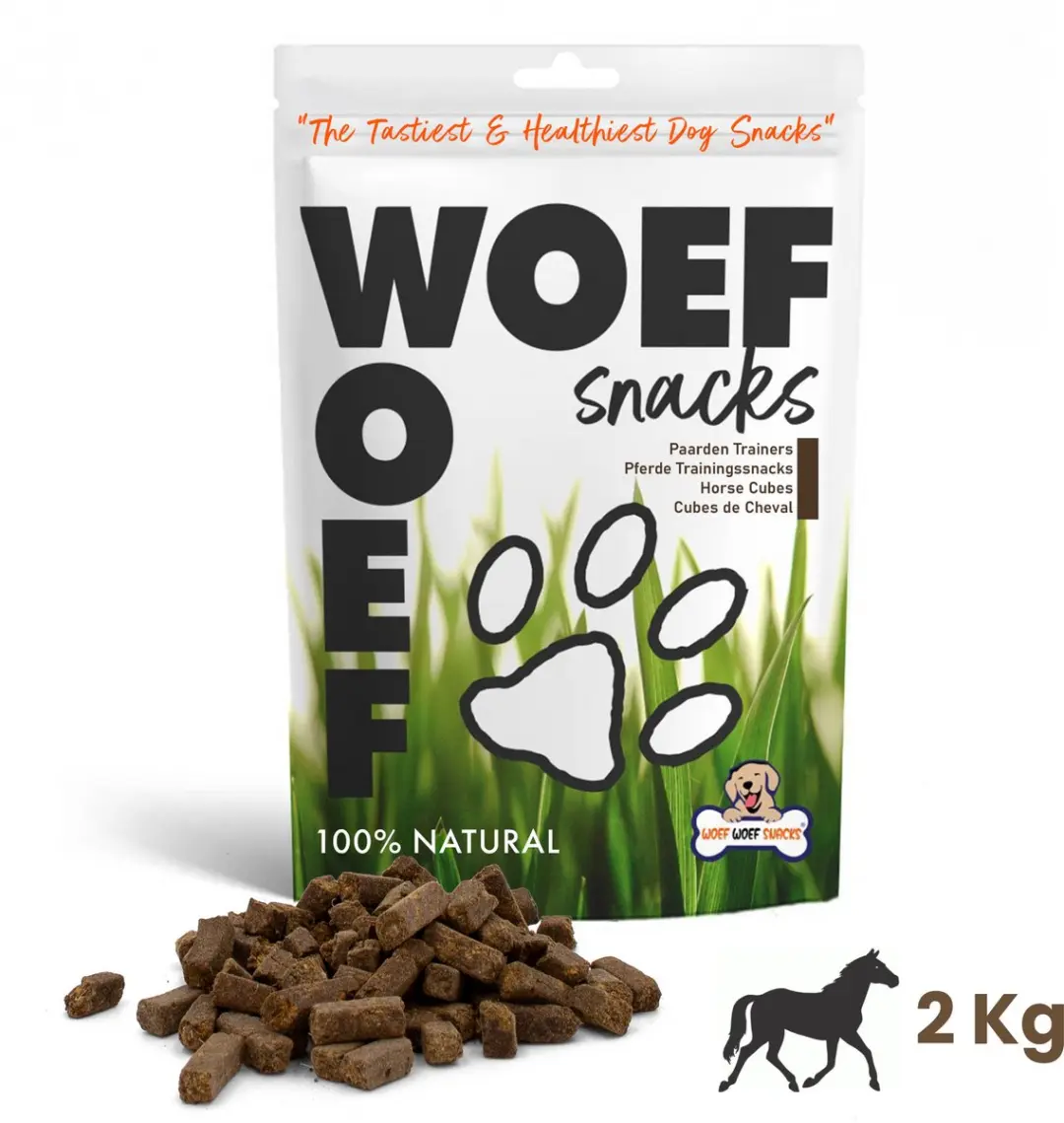 Woef Woef Snacks Paarden Trainers 2.00KG Hondensnacks