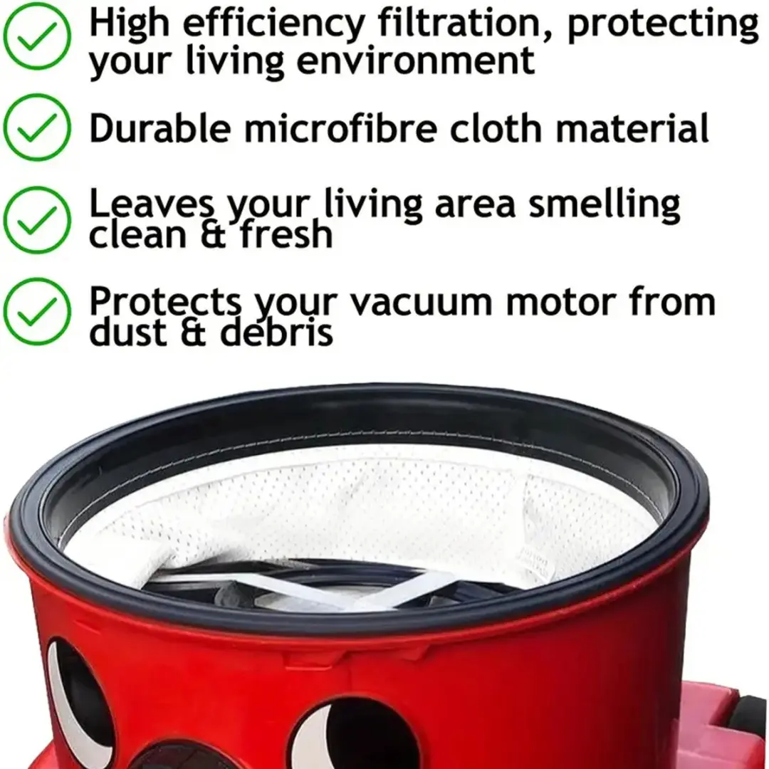 Numatic Rond Microvezel Filter 30,5cm - Wit/Zwart - afbeelding 6 van 6