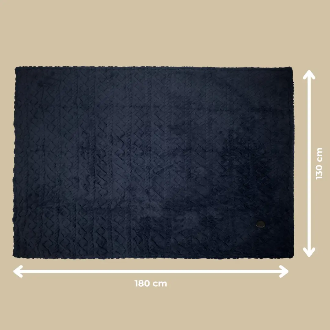 Luvevo Elektrische Deken 160W 180x130cm - Donkerblauw - 9 standen - afbeelding 6 van 6