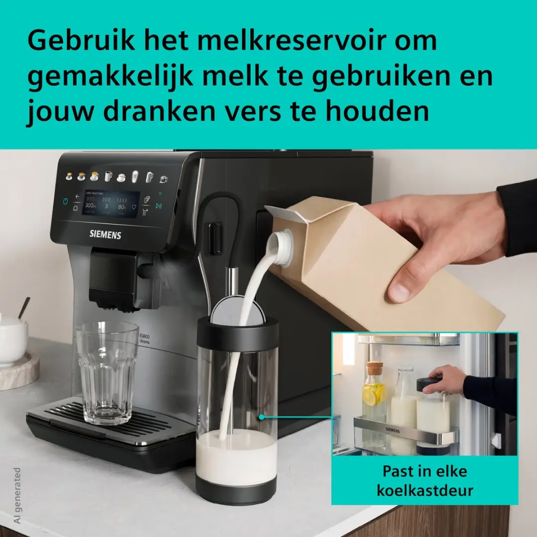 Siemens EQ600 iAroma TP605EM3 Volautomatische Koffiemachine - RVS