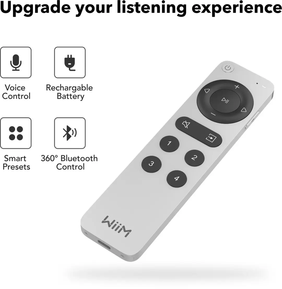 WiiM Voice Remote 2 LPWIVR2 - Zilver