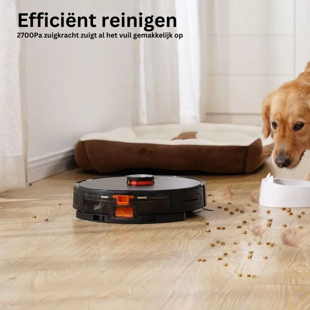 Imou Robotstofzuiger met automatische leegfunctie 2700Pa - 2.5L - Zwart