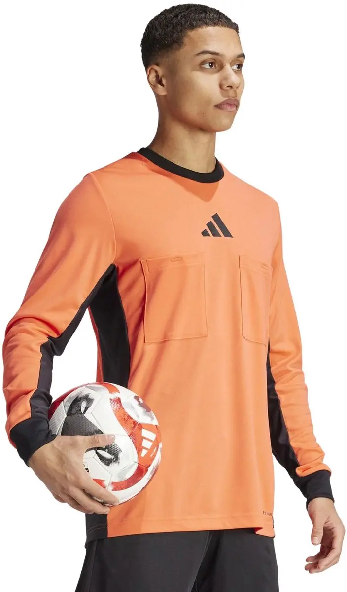 adidas Scheidsrechter 24 Sportshirt M - Koraalrood/Zwart