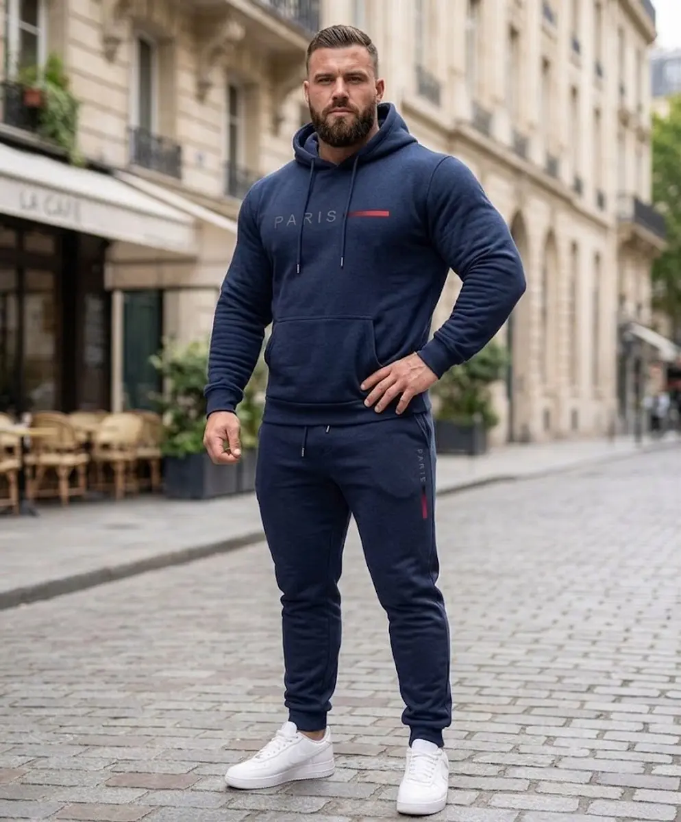 NUVEX Heren Sportpak Donkerblauw - XL