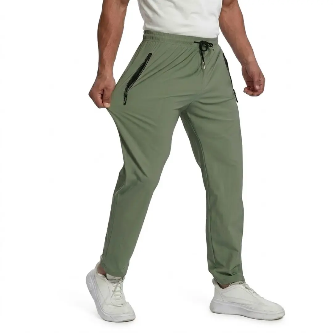 NUVEX Olijfgroene Heren Fitnessbroek M