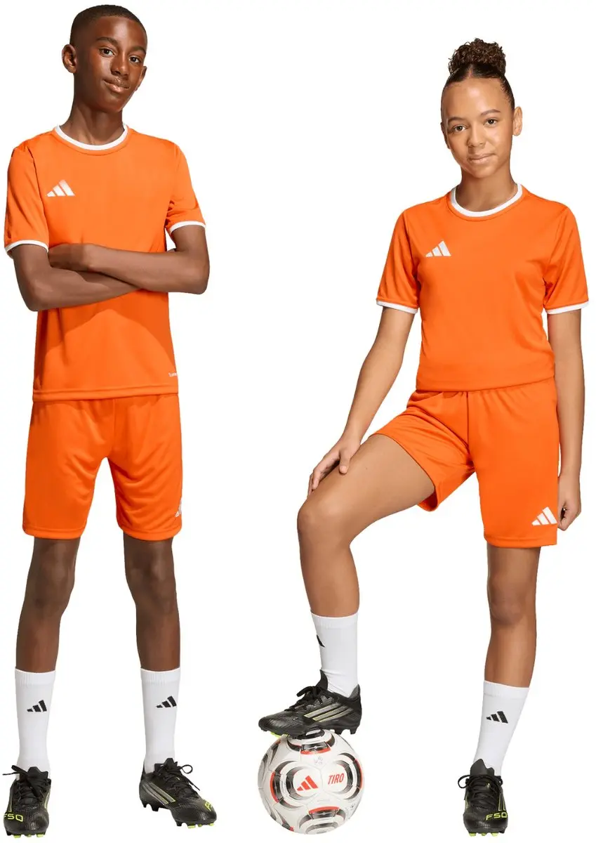 adidas Entrada 26 Korte Broek - 13-14 jaar - Oranje