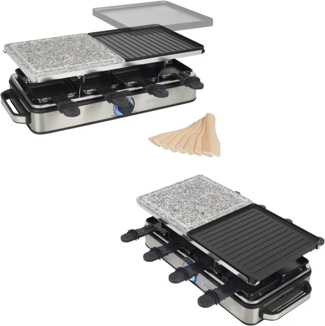Princess Gourmetstel 162635 Raclette 8 Personen - 1400W - Metaal