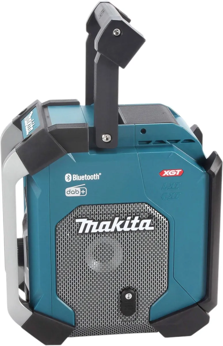 Makita MR 007 GM1 Bouwplaatsradio 12-40V - Bluetooth DAB+ USB - 5W - Turquoise/Zwart