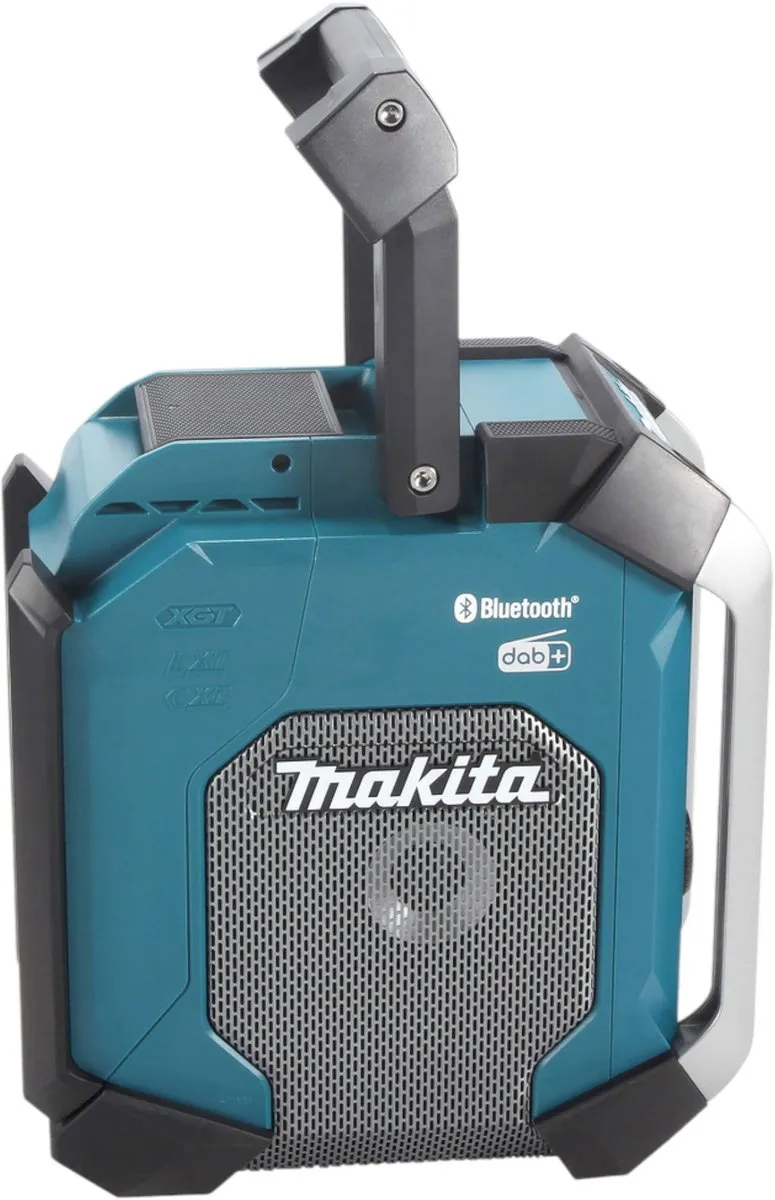 Makita MR 007 GM1 Bouwplaatsradio 12-40V - Bluetooth DAB+ USB - 5W - Turquoise/Zwart