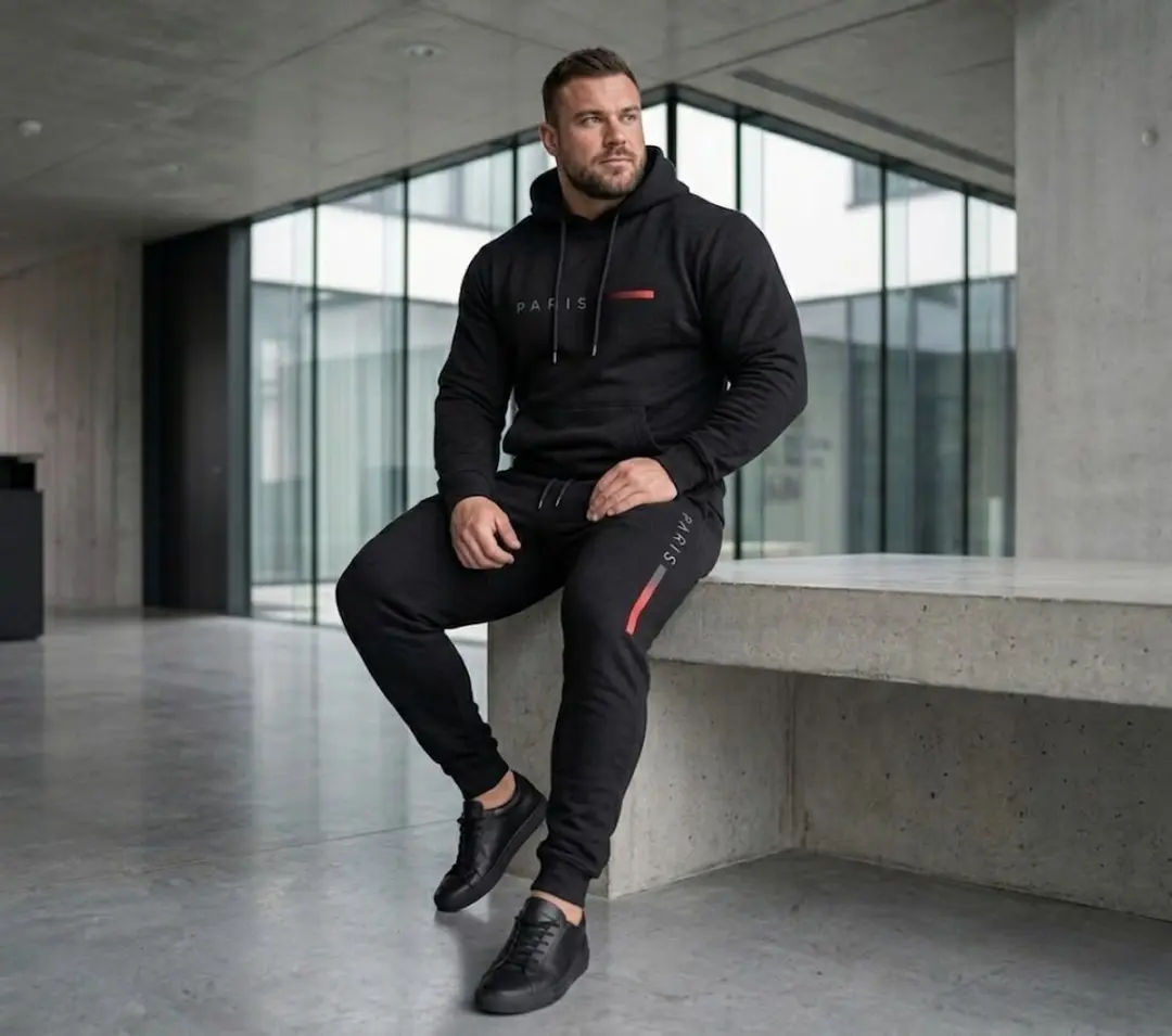 NUVEX Heren Fitness Trainingspak XXL - Zwart